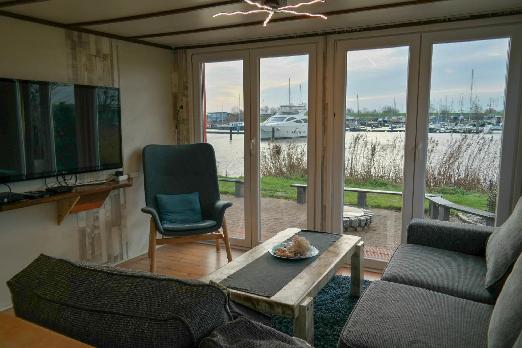 8 Pers House 'Capitein Theis' With Seaside In Front Of The Lauwersmeer Anjum Exterior foto